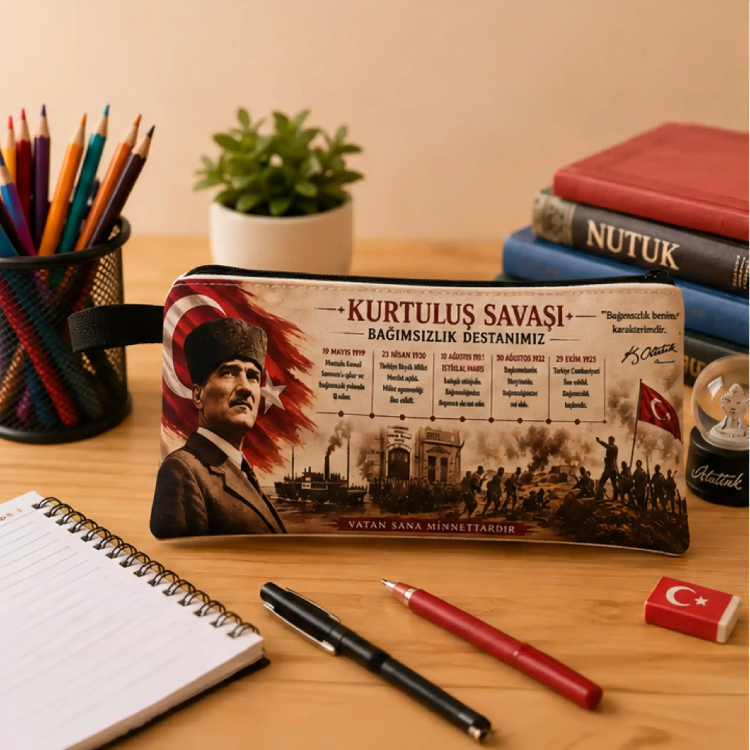 “Kurtuluş Savaşı Bağımsızlık Destanımız” Özel Baskılı Okul Kalemliği